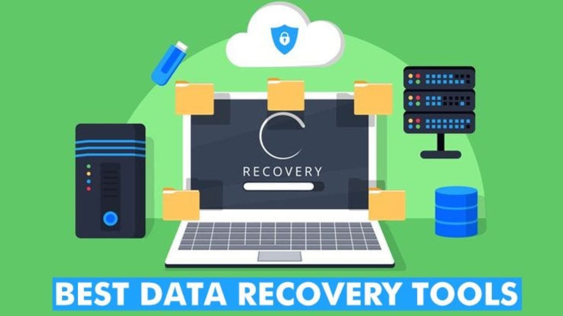 Laptops Showing the Top Free Data Recovery Tools.